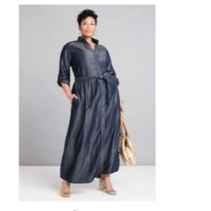 Elegant Navy Blue Maxi Dress